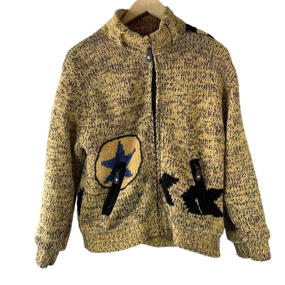 Jamie Sadock Black Yellow‎ Knitted Jacket Size XS